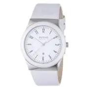 Bering Unisex Watch Wrist Watch Slim Ceramic - 32235-354 Leather