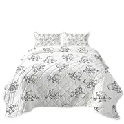 Cute Sheep Face Drawing Pattern Coverlet