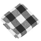 Checkered Tablecloth Cotton Black and White Fashion , Suitable for2674