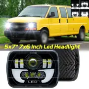 Fit Chevy Express 1500 2500 3500 Cargo Van Pair 7x6 5x7 LED Headlights Hi/Lo (for: Peugeot)