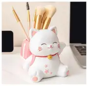 Multipurpose Cute Cat Pen, Pencil Makeup Brush Holder Ornament