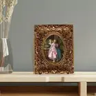 Vintage Resin Photo Frame Picture Holder Tabletop Wall Hanging Ornament Ornate