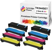 2 Sets BCMY Non-Genuine Toner Cartridge for Kyocera TK-544 TK544 TK544K TK544K TK544K (5000/4000 (B/CMY) Pages) for FSC5100DN