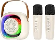 Karaoke Machine, Outdoor Portable Microphone and Speaker, Portable Microphone and Speaker for Outdoor, Family, Home Use, Suitable for Wedding, Birthday