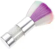 Mikinona Rhinestone Handle Nail Art Brush Versatile Cleaning Brush for Nail Powder Dust Removal Suitable for Salon Home and Travel Use