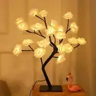 USB Forever Rose Tree Lamp Dimmable Touch Control LED Rose Flower Night Light