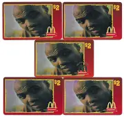 Charles Barkley 1996 McDonald's Rare Phone Card Set 5 Cards No Dupes - Read