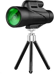 12X50 Monocular Telescope, High Power Waterproof Monocular Compact with Night Vision Portable Bak4 Prism Fmc Lens Monocular with Smartphone Adapter and Tripod for Bird Watching Little Surprise