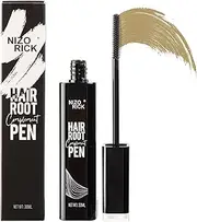 NIZORICK Quick Root Touch Up Hair Color,Temporary Gray Concealer Cover Up Brush,for Gray Coverage for Hair and Beard Waterproof and Long Lasting 30ml (Dark Yellow, S)