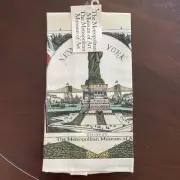 Metropolitan Museum Of Art Linen Tea Towel Statue Of Liberty New York