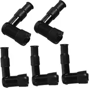 Generic 5 Pcs Motorcycle Accessories Car Accesories Spark Plugs Cap Generator Accessories Motorcycle Brake Bleeder Kit Spark Plug Wire Ends and Boots Spark Plug Boot Caps Black Rubber