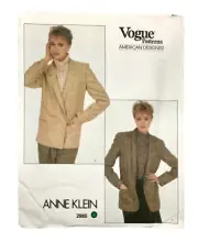 Vintage Vogue Patterns 2985 American Designer Anne Klein, Size 10