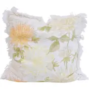 LVD Cotton Cushion w/ Fringe Square Throw Pillow Home Decor 50x50cm Dahlia
