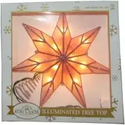 Kurt Adler 10-Light 7-Point Capiz Star Treetop