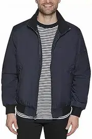 [Calvin Klein] Mens Bomber Jacket Navy Blue Size 2XL Full Zip Puffer Blue Men's