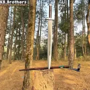 Custom & Handmade High Carbon Steel Blade Viking Sword-Full Tang-32-inches.