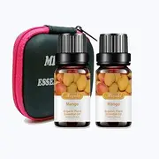 Mango Essential Oil Organic Plant & Natural 100% Pure Mango Oil for Diffuser, Humidifier, Massage, Sleep, Bath, SPA, Skin & Hair Care-2Packx10ml