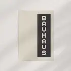 Bauhaus Revival (Black, 1981) Premium Wall Art Poster Print - Vintage Minimalist