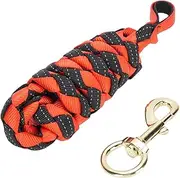 SENECESLI Horse Lunge Line, Easy to Control Long Horse Training Rope for Daily Training Walking (Red+Black)