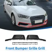 Front Lower Bumper Grille Grill for Audi A3 A3PA 17-20 Hatchback With Trim 1 Set