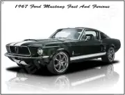 1967 Ford Mustang Fast & Furious Style New Metal Sign: Fully Restored