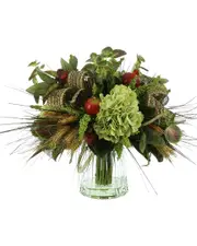 Creative Displays Pomegranate, Wheat And Hydrangea Floral Arrangement
