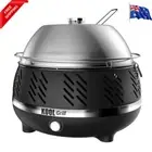 Kool Grill V2 Portable Outdoor Charcoal Grill BBQ/Roaster w/Dome Lid Black 41cm