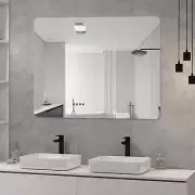 36"X28" Frameless Mirror Wall Mirror, Modern Rectangle Bathroom Mirror with Poli