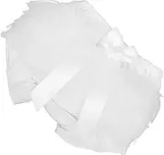 [MOBUTOFU] Pp Pants Ruffle Diaper Cover Diaper Shorts Girl Pants Babygirls Clothes Diaper Bloomer Ruffle Pants Newborn Diaper Diaper Shorts White Cotton