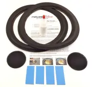 Acoustic Research AR 11" Woofer Speaker Foam Repair Kit w/ Shims & Dust Caps!