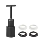1set E14 Socket Ring Removal Tool T Type with Lamp Shade Socket Rings Black
