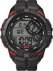 Men's Timex UFC Rush 52mm PU Strap TW5M59100 Sport Watch, Digital, 52mm