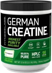 Creapure German Creatine Powder, 98 Servings, 500 Grams