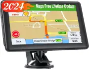 GPS Navigator for Car Truck, GPS Commercial Drivers 2024 Trucker GPS for Semi Tr