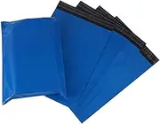 100 Blue Mailing Postal Bags, Self-Seal Closure Packaging Delivery Tamper-Proof Secure Postage for Clothes, Parcel Posting Tear-Resistant Shipping Poly Mailers, Strong Plastic Envelopes, 20cmx32cm