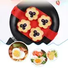 Non-toxic Egg Mold Reusable Non-stick Omelet Pancake Maker with High Temperature