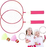 Kids Badminton Rackets | Children's Badminton Set - Lightweight Shuttlecock Racket Outdoor Sports Toys for Leisure Play Park Patio Yard Backyards School Family Travel Home