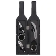 5Pcs/Set Wine Bottle Opener Wine Bottle Shape Opener Pourer Corkscrew Foil Cutter Tools Set