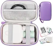 CaseSack Case for Memoking Mini Printer - T02 Mini Portable Small Printer (Purple), 6303275
