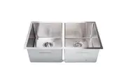 775x450mm Handmade Stainless Steel Undermount / Topmount Kitchen Laundry Sink with Waste