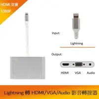 在飛比找momo購物網優惠-【tFriend】Lightning 轉 HDMI/VGA/