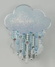 BATH & BODY WORKS GEM RAIN CLOUD NIGHT LIGHT UP WALLFLOWER FRAGRANCE PLUG HOLDER