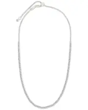 Sterling Forever CZ Mirabell Adjustable Tennis Necklace