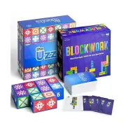 Uzzle 3.0 Board Game & Blockwork Bundle – Ultimate Family Fun Pack - Fast-
