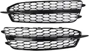 Car Front Bumper Lower Fog Light Vent Grill Mesh Cover Compatible For 4G0807681D 4G0807682D Dropship(Clause 1)