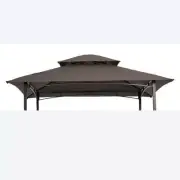 Unbranded Gazebos 5'x8' Brown Grill Replacement Canopy BBQ Tent Cover Canopy