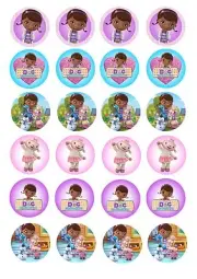Edible Cake / Cupcake Toppers Doc Mcstuffin CUPCAKE - Highest Australian Quality