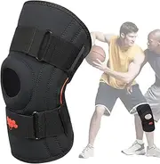 Sports Knee Brace | Shock-Absorbing Breathable Pads - Mesh Spring Support, Double Side Stabilizer, Compression Meniscus Protection