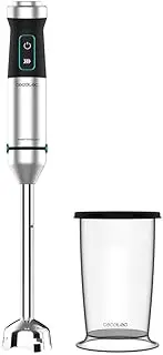 Cecotec Power TitanBlack 1500 XL Hand Blender 1500 W, CrossBlades Technology with 4-Blade Blades with Black Titanium Coating, Extra Long XL Base, Splash Guard Blade Insert