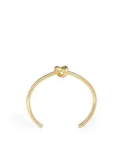 Celine Knot Extra-Thin Bracelet in Brass with Gold Finish